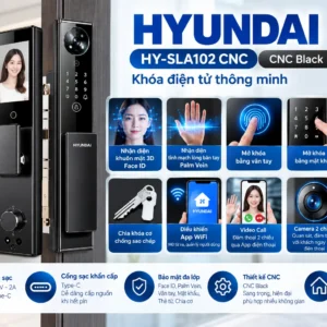Khóa điện tử Hyundai HY-SLA102 – Face ID