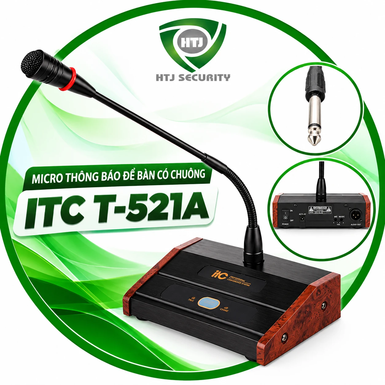 Micro thông báo để bàn có chuông ITC T-521A